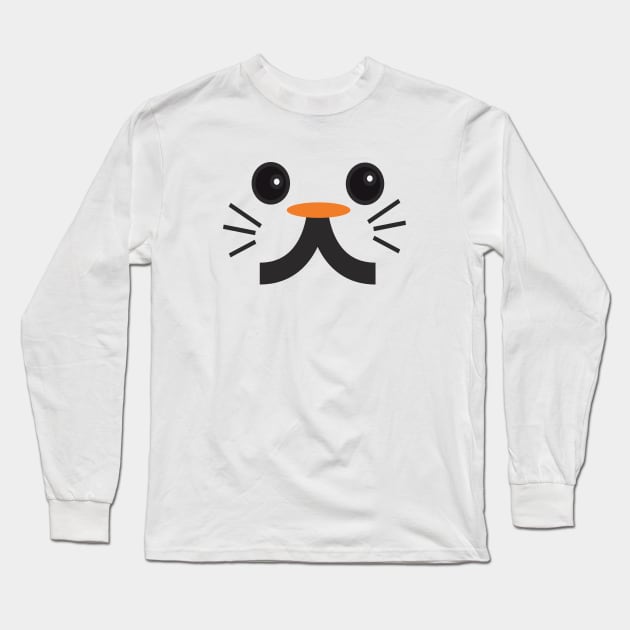 White Polar Bear Long Sleeve T-Shirt by hsf